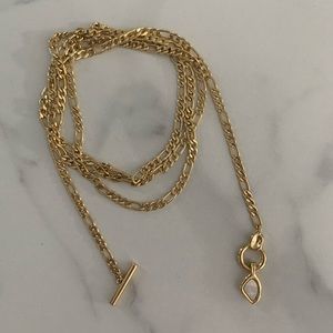 Jenny Bird Seychelles wrap necklace. 14k gold dipped, genuine mother-of-pearl